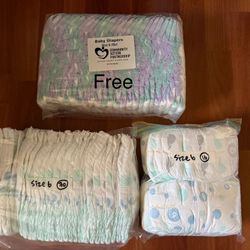 New up&up diapers size 6 46ct and free diapers 24ct