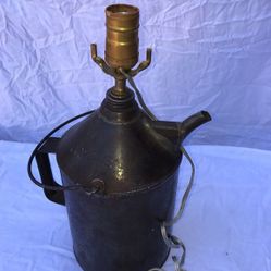 Late 19th century NYCS Railway Oiler Tin Can Lamp
