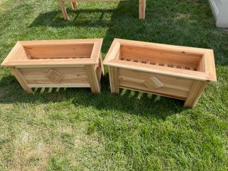 Custom cedar planters  $85 each