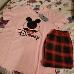 Mickey Tshirt And Pant Set