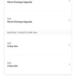 Cali Vibes Passes With Merch Bag Upgrade