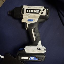 NEW HART 20V ½-inch Impact Wrench with  Battery 
