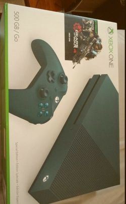 (READ description) Xbox one S console Gears of War 3 Special Edition Deep Blue
