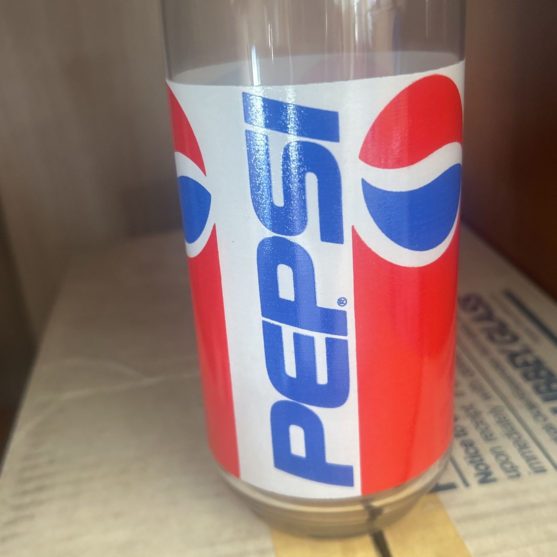 Vintage Pepsi glasses unused brand new in case
