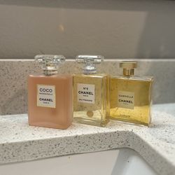 Chanel Mademoiselle, Chanel N05, & Chanel Gabrielle Essence