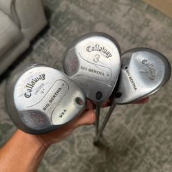 Callaway big Bertha 1/3/7 wood set