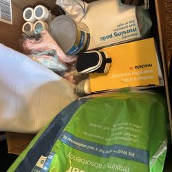 Box Of Baby Care Items