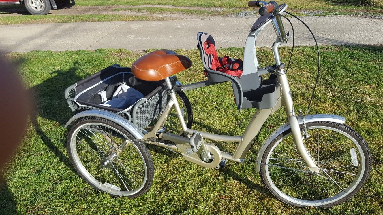 Trek Pure Deluxe 3 speed trike 3 wheel bike 24