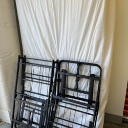Complete Twin Bed – Mattress + Platform Frame