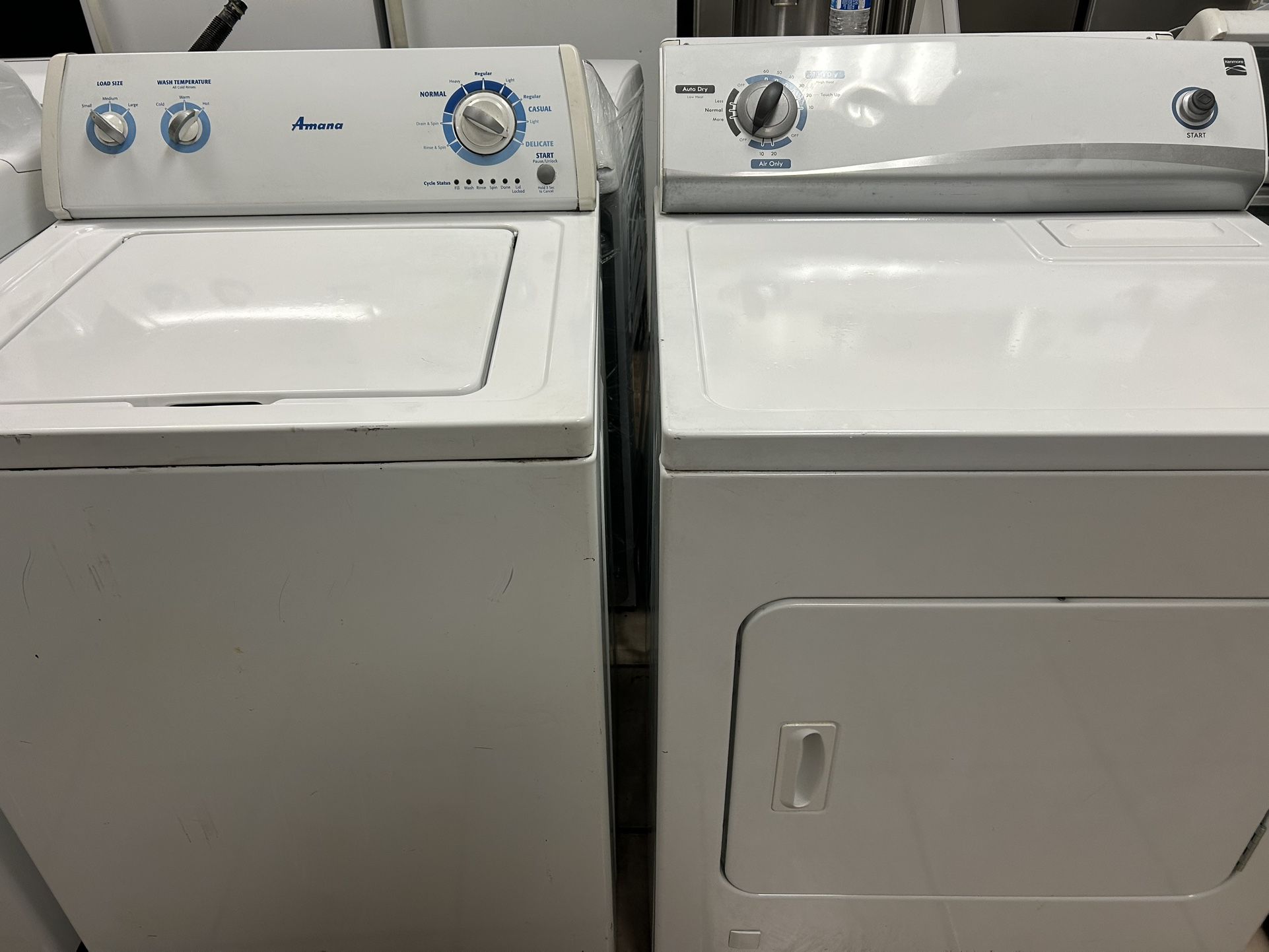 Amana Washer + Kenmore Dryer (delivery+install Available)