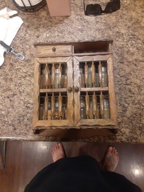 Antique Spice Rack From The Early 1900s