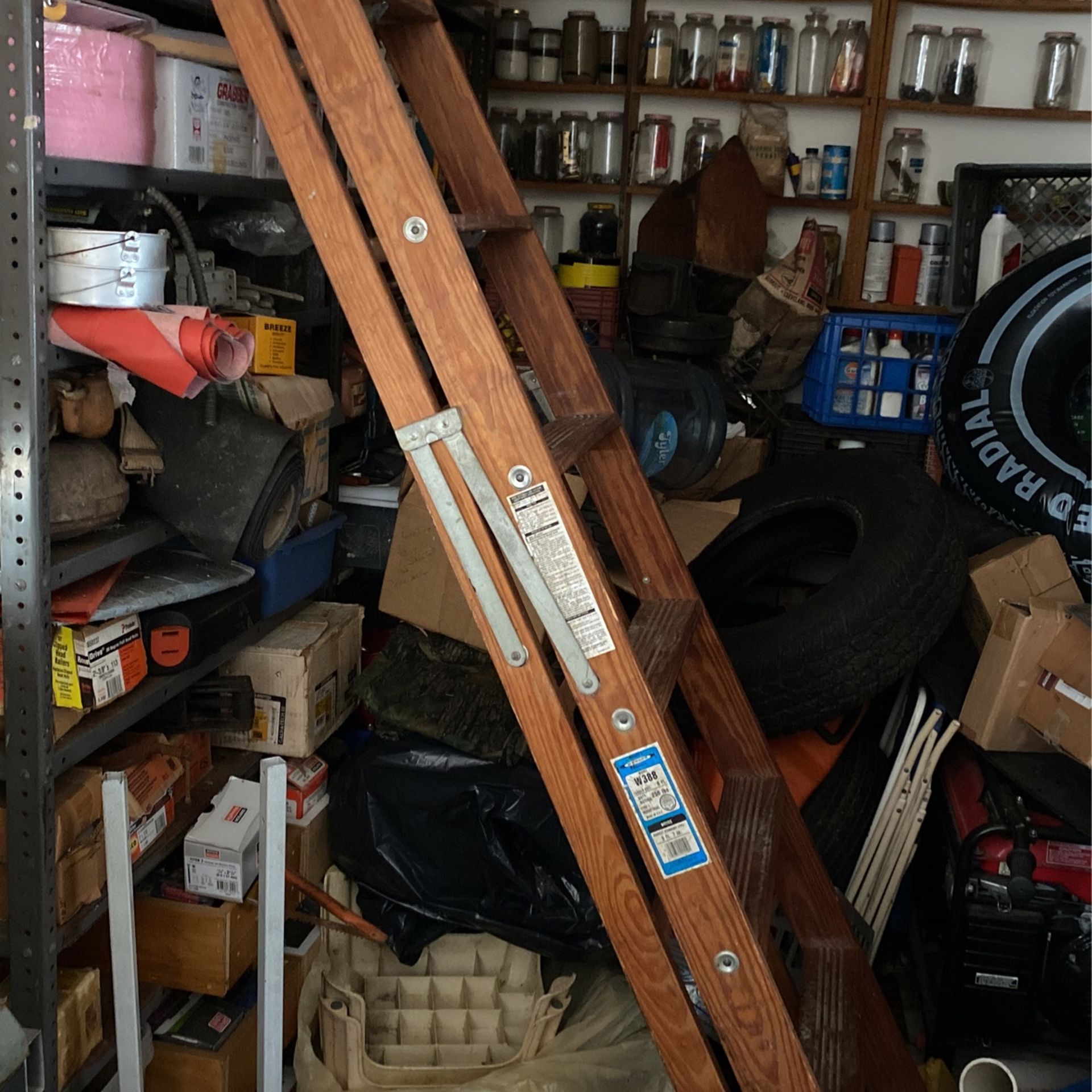 werner 8’ wooden step ladder.