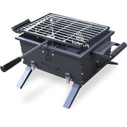 Portable Charcoal Bbq Also Doubles As Wood Stove