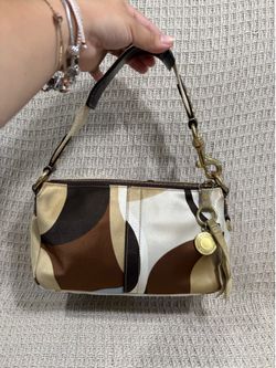 Coach satin handbag