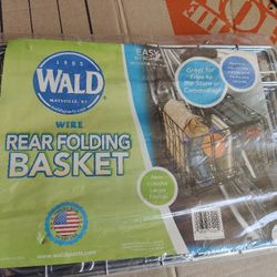 TWO Rear Folding Bicycle Baskets