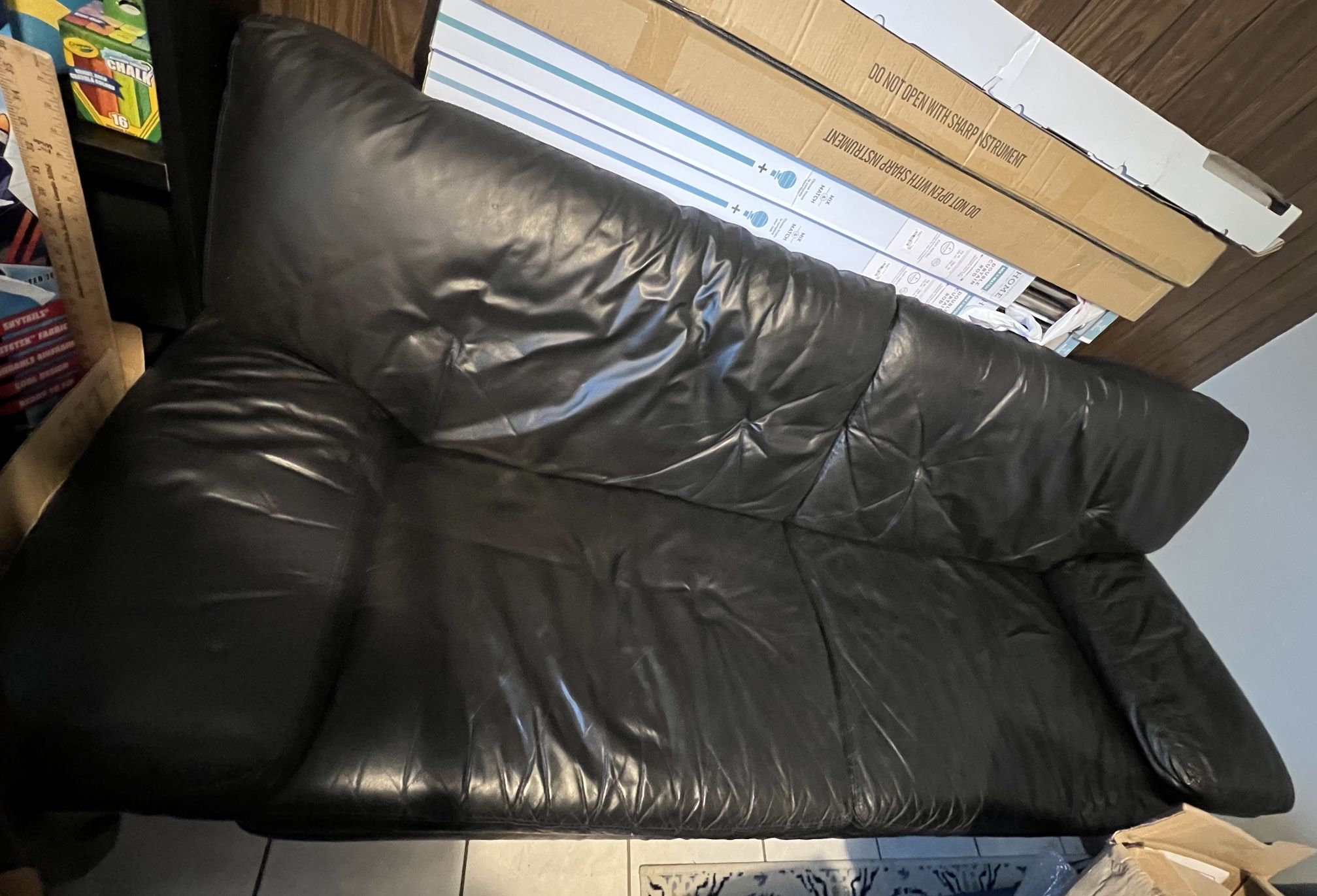Black Leather Sofa Free
