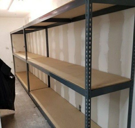 Warehouse Shelving 96 in W x 24 in Boltless Industrial Rapid Rack Similar To Uline Delivery & Assembly Available