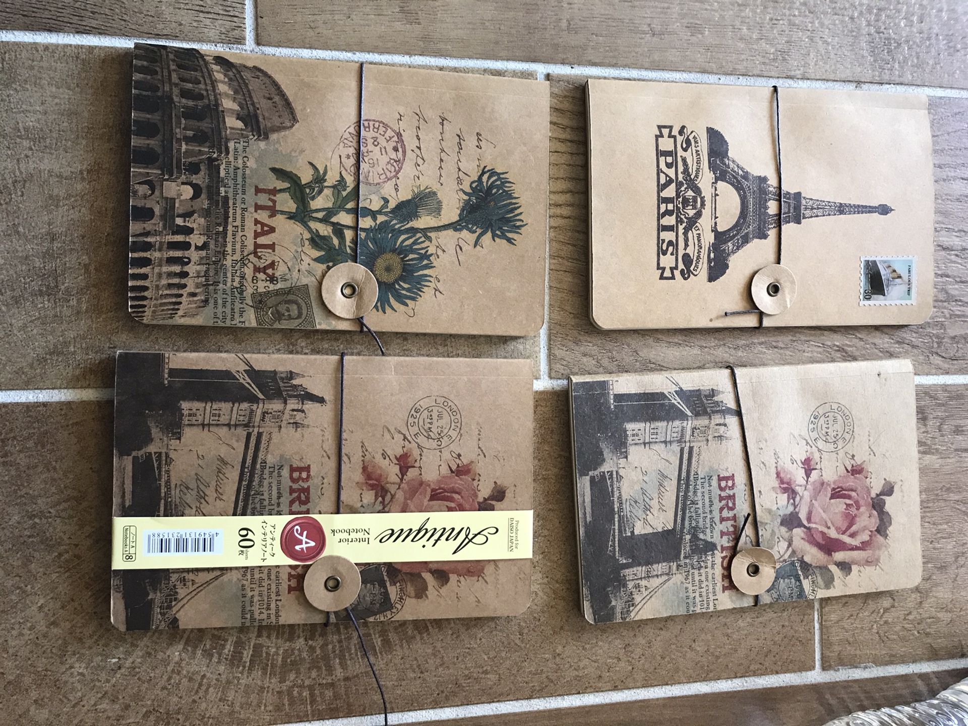 Set of 4 small journals