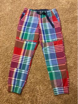 Polo Sport Ralph Lauren Plaid Belted Hiking Pants Mens Size Medium