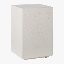 Crate and barrel cement side table