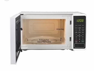 Mainstays 0.7 Cu ft Countertop Microwave Oven, 700 Watts, White