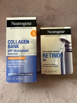 Neutrogena Collagen Bank SPF 30 Moisturizer & Retinol Oil Bundle