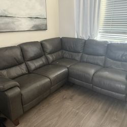 Leather couch