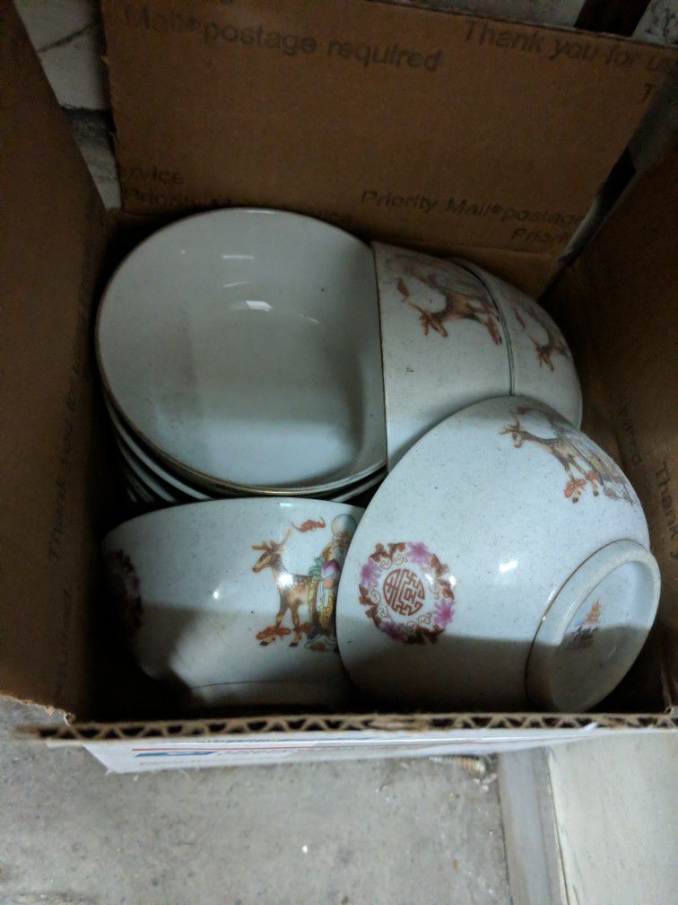 Asian bowl set