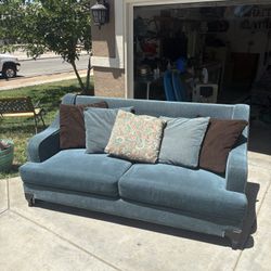 Blue couch