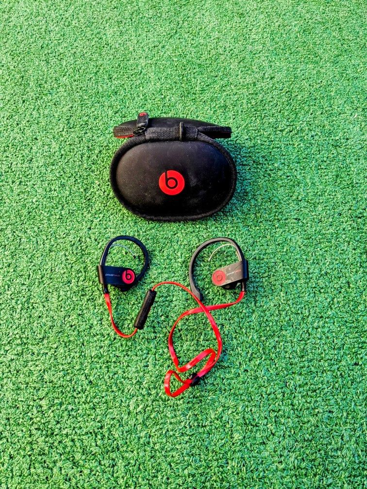 BROKEN Beats by Dr. Dre Powerbeats Wireless Headphones/Earbuds Ear Hook SALVAGE