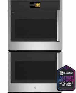 GE Profile™ 30” Smart Built-In Convection Double Wall Oven with Left-Hand Side-Swing Doors – Stainless Steel