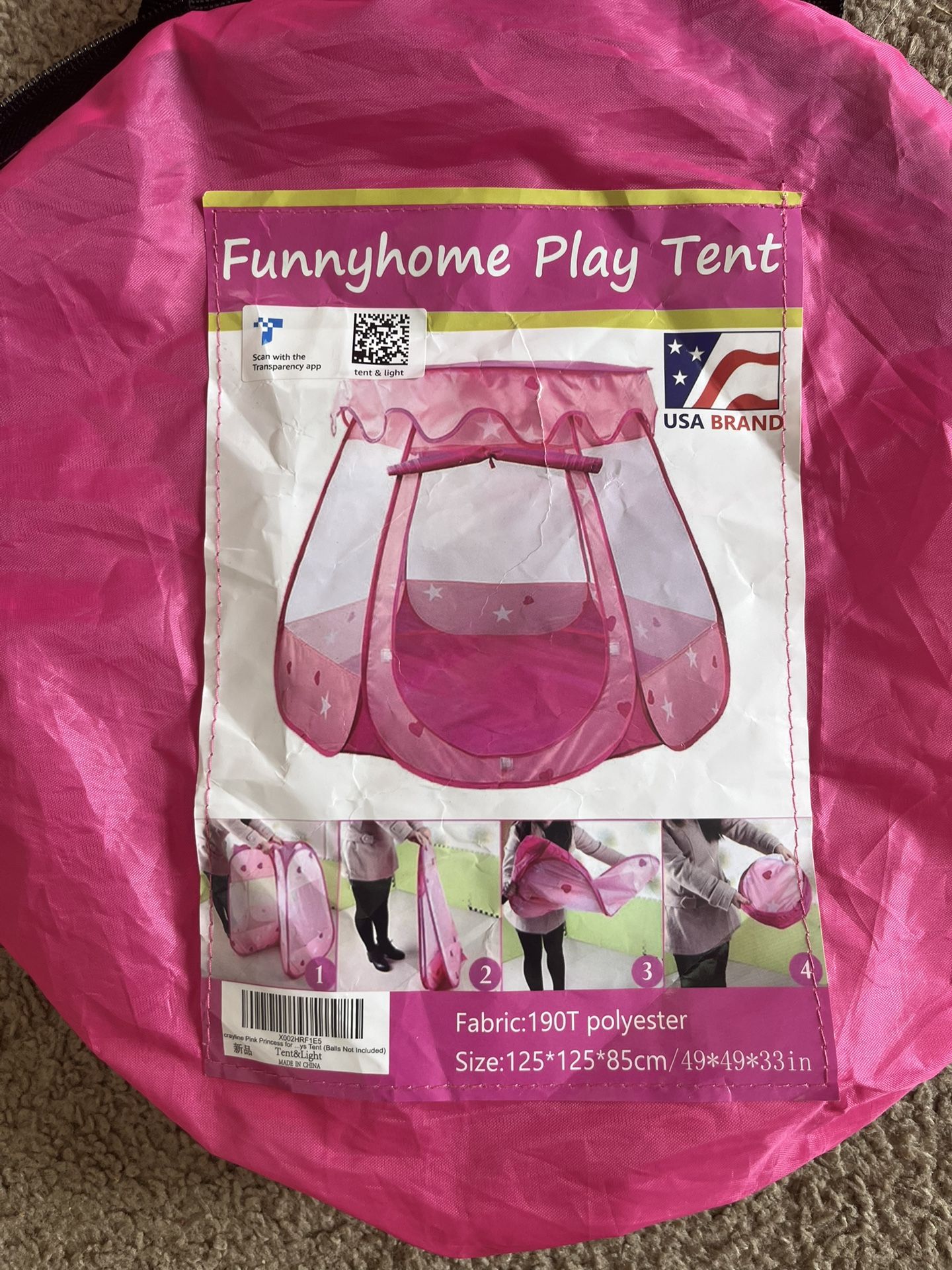funny home pink tent 