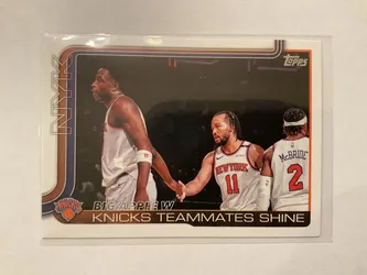 Knicks Teammates Shine 2025 Topps Flagship Card