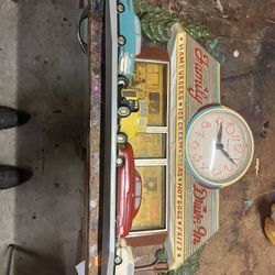 Retro Diner Clock