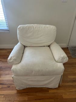 Pottery barn  slip cover chair