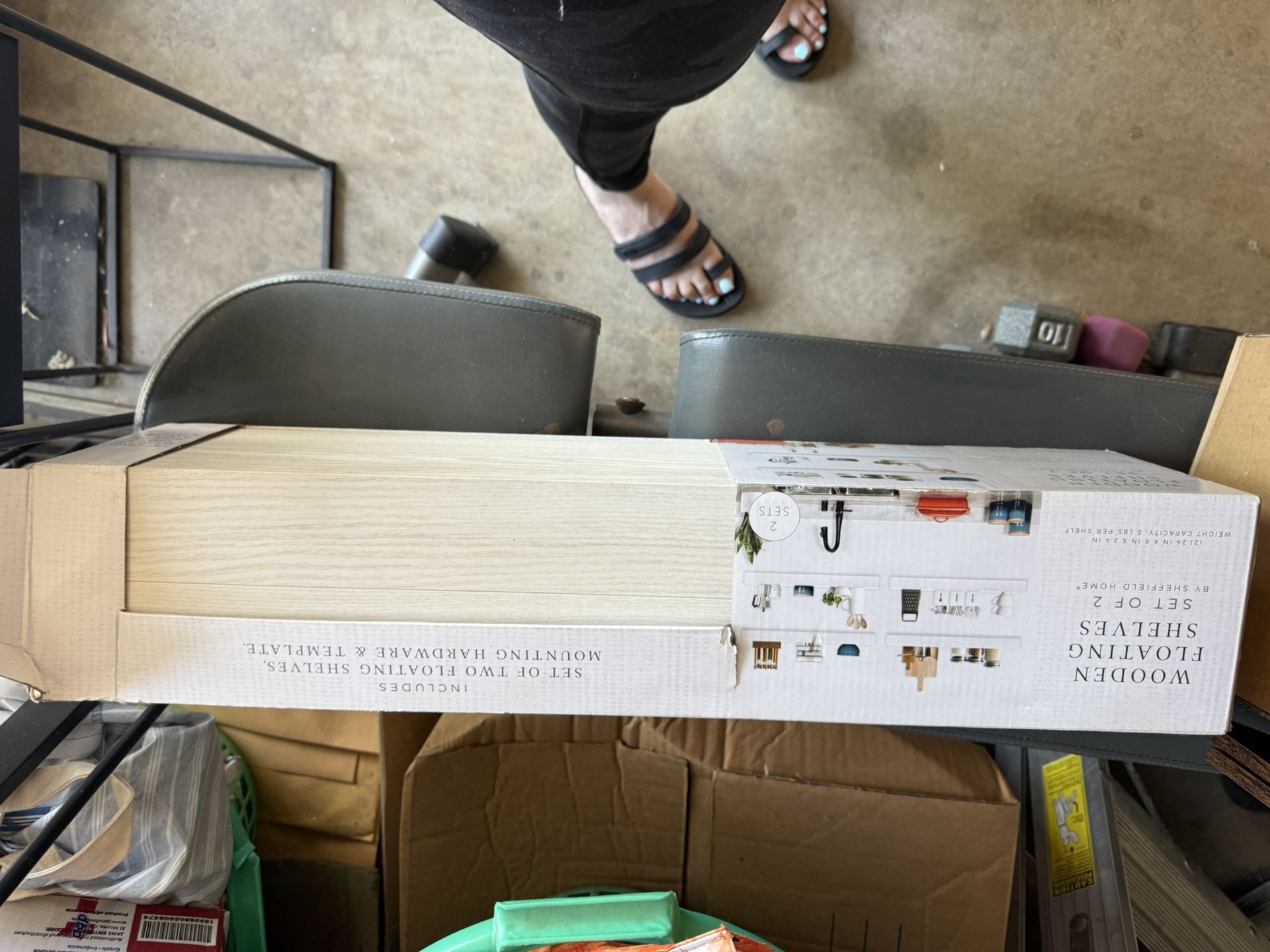 Off White Floating Shelves