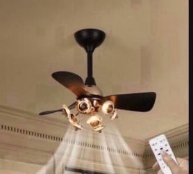 28 in. Smart Indoor Black Gold Acrylic Flower Low Profile Integrated LED Semi Flush Mount Ceiling Fan with Mute Remote