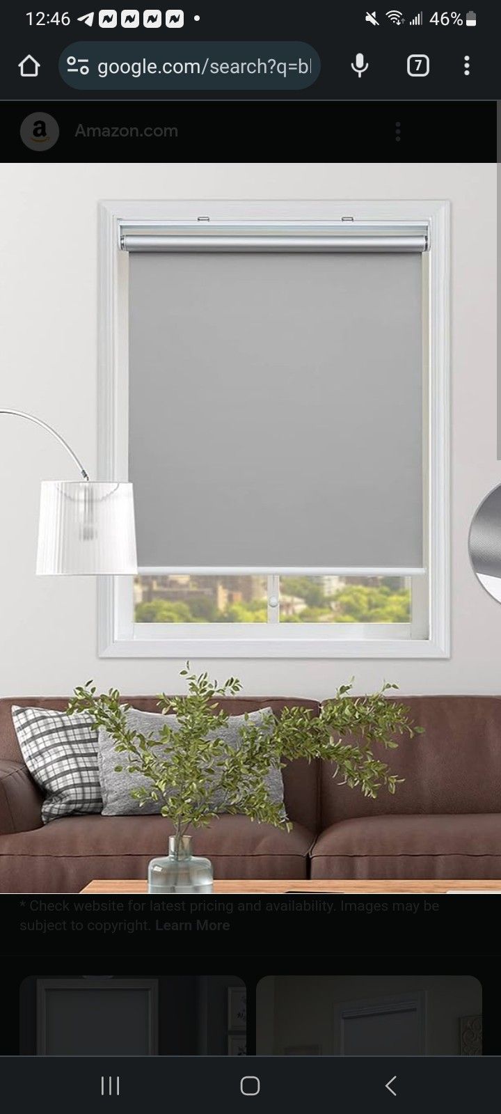 Blackout Roller Shade 48×72