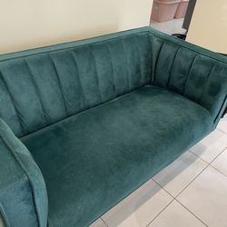 Velvet/Velour Loveseat