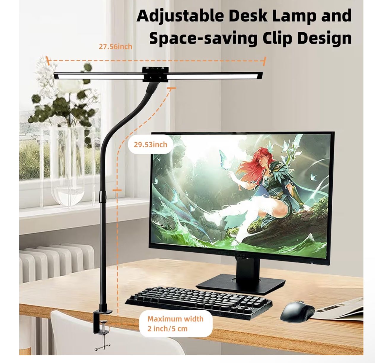 Desk Clamp Light Great For Beauticians
