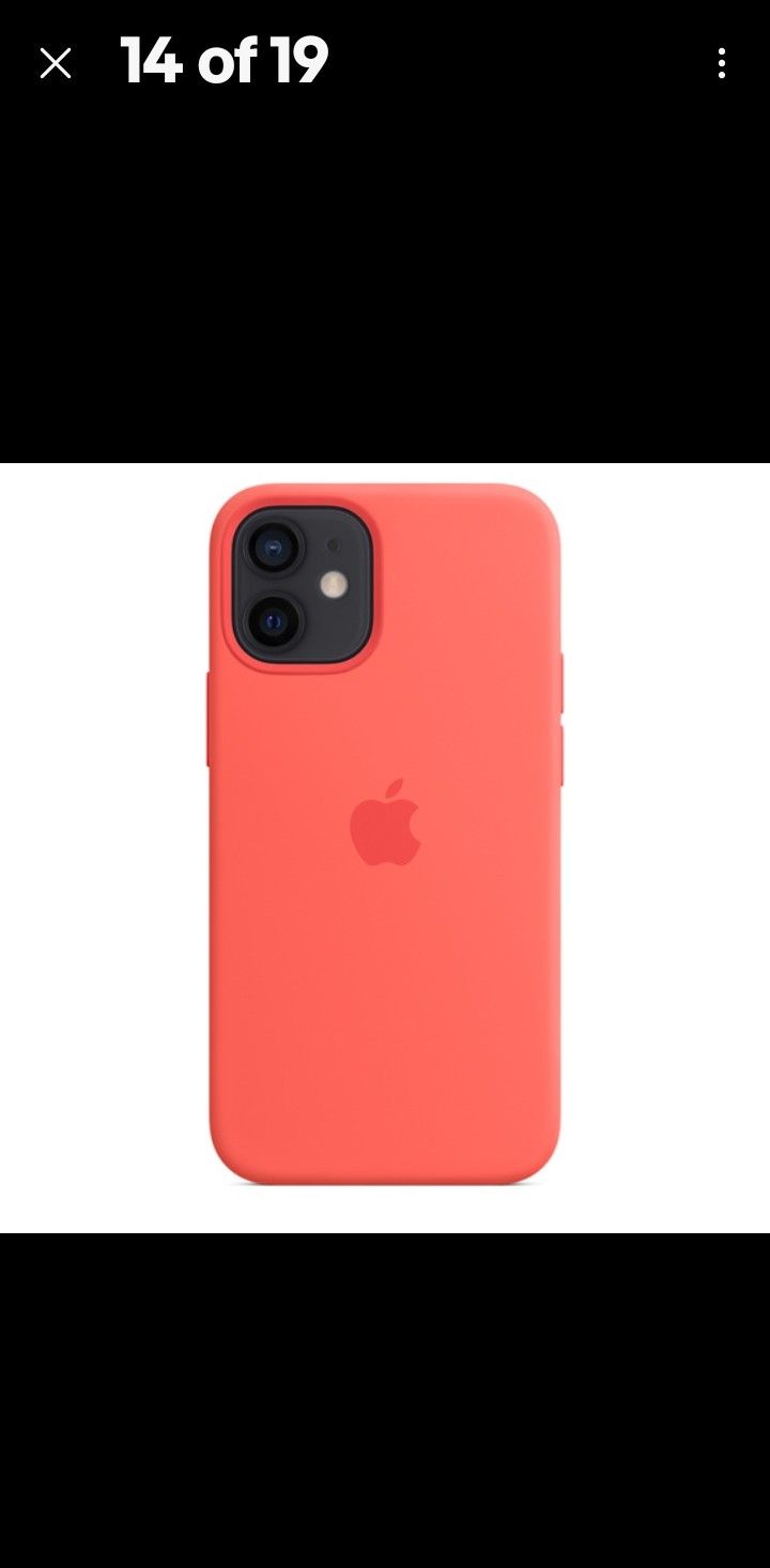 Genuine OEM Apple iPhone 12 Mini/13 mini Silicone Case orange