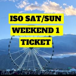 NEED SAT SUNDAY COACHELLA Ticket