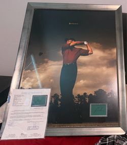 Tiger woods autograph jsa loa