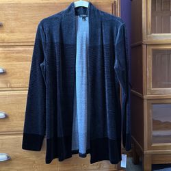 NWT Talbots Velour Open Cardigan Sweater