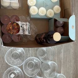 Candles, Room Spray, And Tea light Holders 
