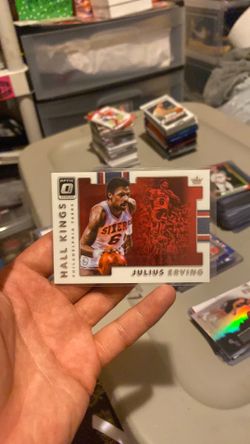 Julius Erving 2017-18 Donruss Optic Hall Kings Card 5