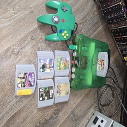 Jungle green nintendo 64 bundle