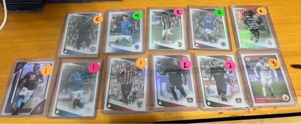 Soccer cards (refractors only)