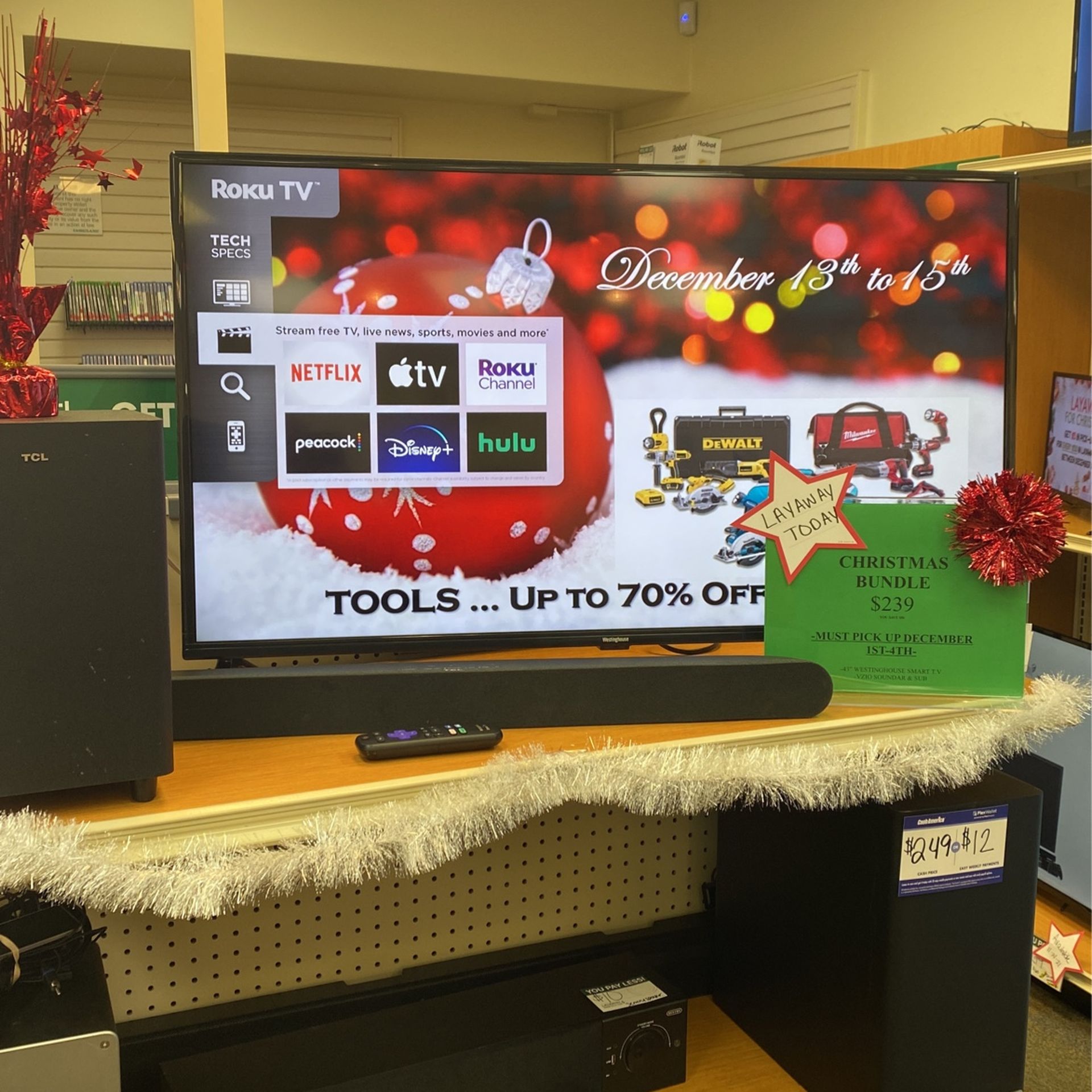 Holiday Bundle TV And Soundbar