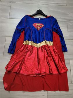 Supergirl Halloween Costume Dress with attached